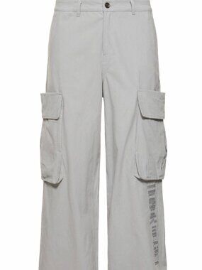 Honor The Gift Gray Wide Leg Cargo PantsSize 38x33Utility Streetwear Embroidered